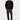 Ribbed 31685 Wool Zip Cardigan Black