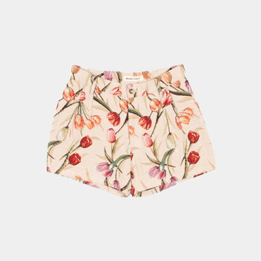 Flower Short - Beige