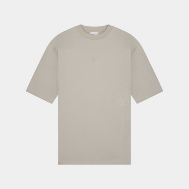 August Dry Jersey Tee - Abbey Stone