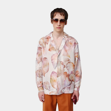 Enzo Summer aop Shirt - Red Multi Colour